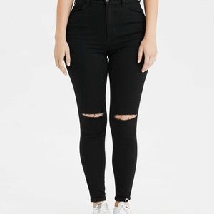 AE size 16 black jeans